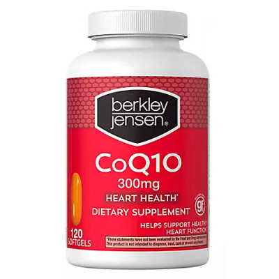 Berkley Jensen 300mg CoQ10 Softgels, 120 ct. Berkley Jensen 300mg CoQ10 Softgels, 120 ct.