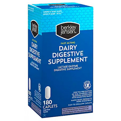 Berkley Jensen Dairy Digestive Supplement, 180 ct Berkley Jensen Dairy Digestive Supplement, 180 ct