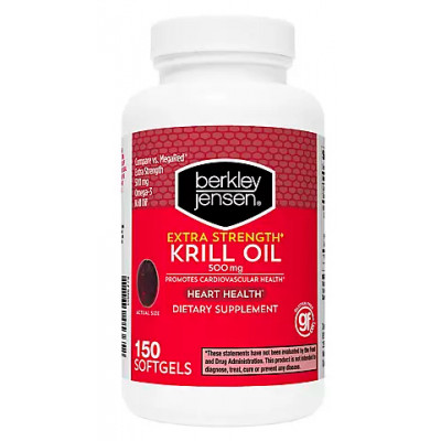 Berkley Jensen Extra Strength Krill Oil Softgels 150 ct. Berkley Jensen Extra Strength Krill Oil Softgels 150 ct.