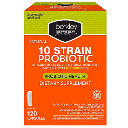 Berkley Jensen Natural 10-Strain Probiotic Dietary Supplement, 120 ct Berkley Jensen Natural 10-Strain Probiotic Dietary Supplement, 120 ct