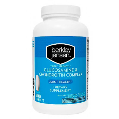 Berkley Jensen Triple Strength Glucosamine and Chondroitin Complex, 200 ct Berkley Jensen Triple Strength Glucosamine and Chondroitin Complex, 200 ct