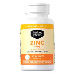 Berkley Jensen Zinc 50mg ,180 ct Berkley Jensen Zinc 50mg ,180 ct