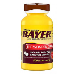 Genuine Bayer Aspirin 325mg Coated Tablets, 500 ct Genuine Bayer Aspirin 325mg Coated Tablets, 500 ct