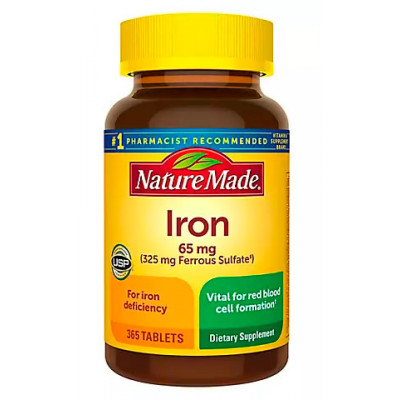 Nature Made Iron Dietary Supplement Tablets, 365 ct Nature Made Iron Dietary Supplement Tablets, 365 ct