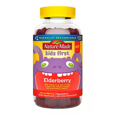 Nature Made Kids First Elderberry Gummies with Vitamin C and Zinc, 120 ct Nature Made Kids First Elderberry Gummies with Vitamin C and Zinc, 120 ct