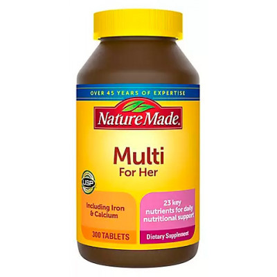 Nature Made Multi For Her Tablets, 300 ct Nature Made Multi For Her Tablets, 300 ct
