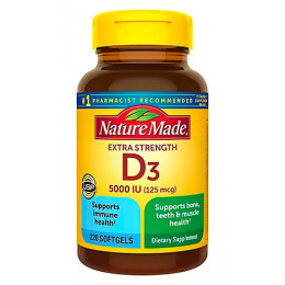 Nature Made Vitamin D3 5,000 IU Softgels, 220 ct Nature Made Vitamin D3 5,000 IU Softgels, 220 ct