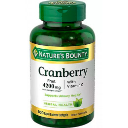 Nature's Bounty Cranberry Fruit 4200 mg, 300 ct Nature's Bounty Cranberry Fruit 4200 mg, 300 ct