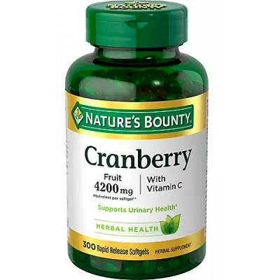Nature's Bounty Cranberry Fruit 4200 mg, 300 ct Nature's Bounty Cranberry Fruit 4200 mg, 300 ct
