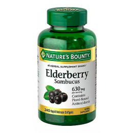 Nature's Bounty Elderberry Softgels 630 mg, 240 ct Nature's Bounty Elderberry Softgels 630 mg, 240 ct