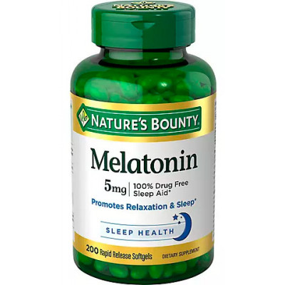 Nature's Bounty Melatonin 5 mg, 200 ct Nature's Bounty Melatonin 5 mg, 200 ct