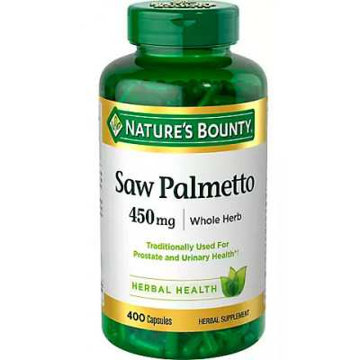 Nature's Bounty Saw Palmetto, 400 ct Nature's Bounty Saw Palmetto, 400 ct