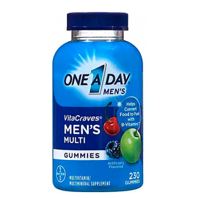 One A Day Men's VitaCraves Multivitamin Gummies, 230 ct One A Day Men's VitaCraves Multivitamin Gummies, 230 ct