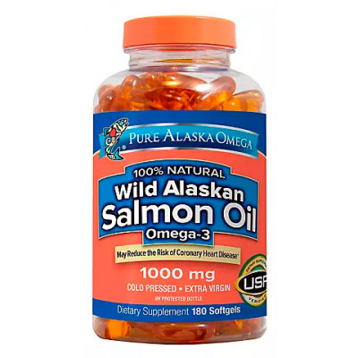 Pure Alaska Omega Wild Salmon Oil, 1000mg, 180 ct Pure Alaska Omega Wild Salmon Oil, 1000mg, 180 ct