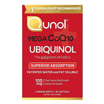 Qunol MEGA Ubiquinol CoQ10 Softgels, 60 ct Qunol MEGA Ubiquinol CoQ10 Softgels, 60 ct