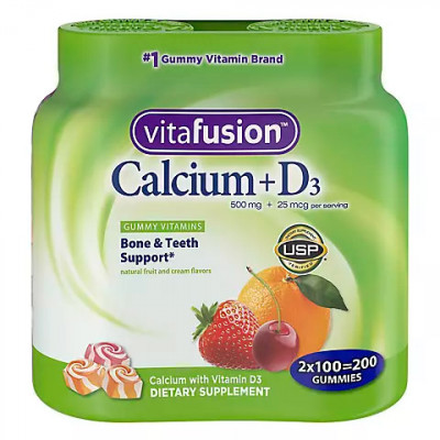 Vitafusion 500mg Calcium Gummy Vitamins for Adults, 2 pk./100 ct Vitafusion 500mg Calcium Gummy Vitamins for Adults, 2 pk./100 ct